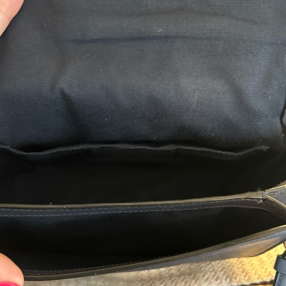 Coach Georgie Saddle Bag and Wallet - with horse and carriage dot print in navy - Picture 11 of 12